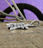 Triple Moon And Pentagram Intertwined Symbols Cut-Out Goddess Pendant | Woot & Hammy